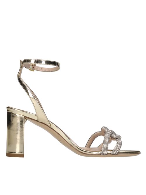 Sandali in pelle e microstrass NINALILOU | 321079B7 SPECCHIOPLATINO